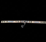 Blue Eyeball Snake Choker – Handmade Gothic Leather Necklace - Image 4